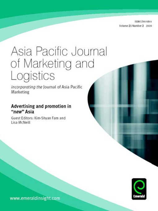 Title details for Asia Pacific Journal of Marketing and Logistics, Volume 21, Issue 2 by Kim-Shyan Fam - Available